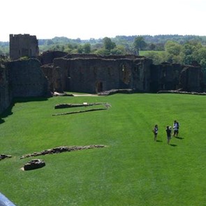 The view of the castle from up high