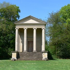 One of the temples on the terraces