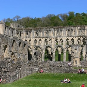 The abbey and remains of adjoining buildings