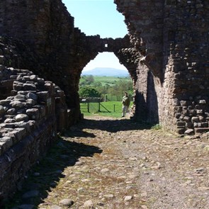 Great views from the main gate of Brough Castle