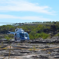 Our Helicopter taxi from Mitchell Falls