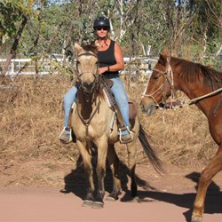 Janet & Rum (the horse) Home Valley Station