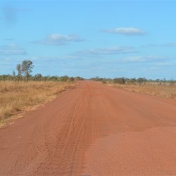 Where the Gibb turns to "Gravel road" 