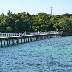 Not many people stopped on the Jetty 