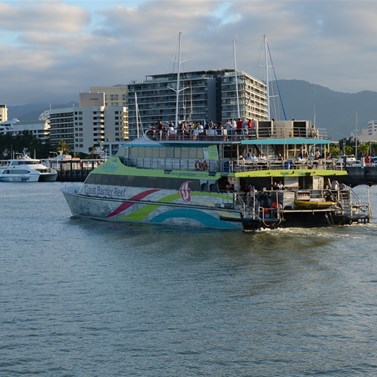 Returning to Cairns Marina 