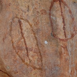 Old Aboriginal Rock Paintings 