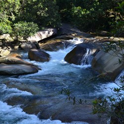 Fast flowing water at The Boulders 
