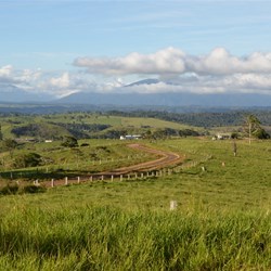 Small Country back road in the hinterlands 