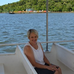 Fiona enjoying the Daintree River Cruise 