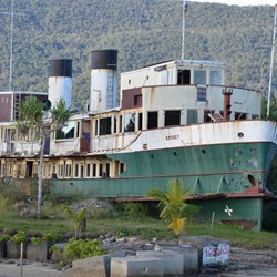 Old Sydney Ferry at the end of its life 
