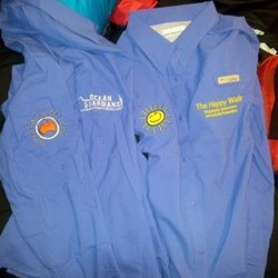 Columbia fishing shirts embroidered by Ocean Guardians