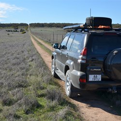 Changing scenery when heading north to the Eyre Highway