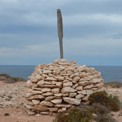 Very old Survey Cairn on the Coast