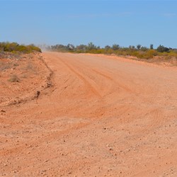 Heading out on the main road to Ooldea