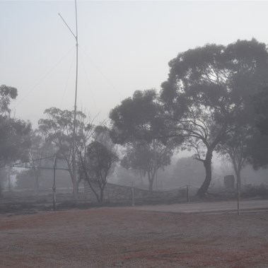A fog covered Maralinga