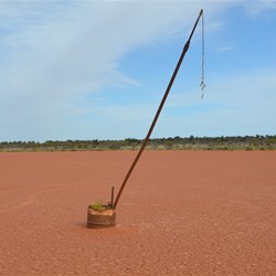 Old Wind Sock structure on Dingo Claypan