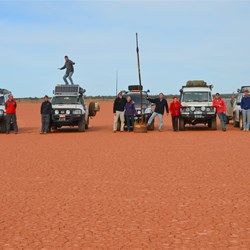 Lined up on Dingo Claypan