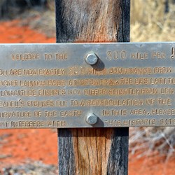 The 300 Mile plaque