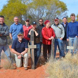 The motley crew at the 300 Mile Markers