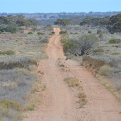 Track into the two Totem sites