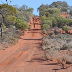 The Anne Beadell Highway heading west