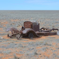 This old car did not make the distance