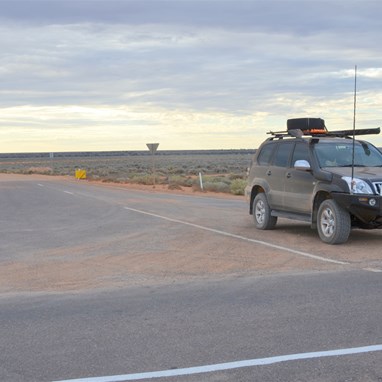 The bitumen started around 80 odd kilometres north of the Eyre Highway - it now seemed that the trip was over