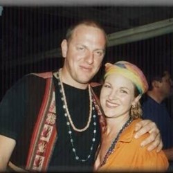 David and Michelle dressed up for a Jamaican theme party night at the Birdsville Pub