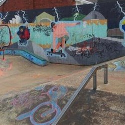 Skate park mural