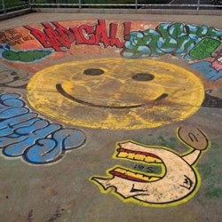 Skate park mural