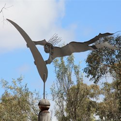 Interesting sculpture at Old Mill Dam