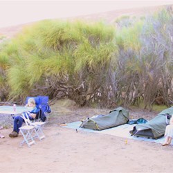 Our camp at Elachbutting Rock