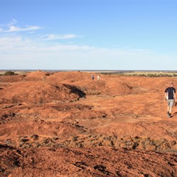 Unusual surface of Elachbutting Rock