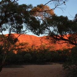 Sunset over Elachbutting Rock
