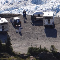 The Campsite above Salmon Glacier