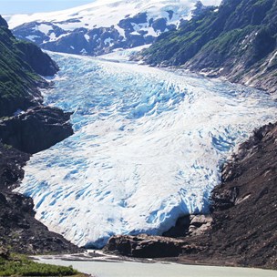 Bear Glacier on the Glacier Highway BC