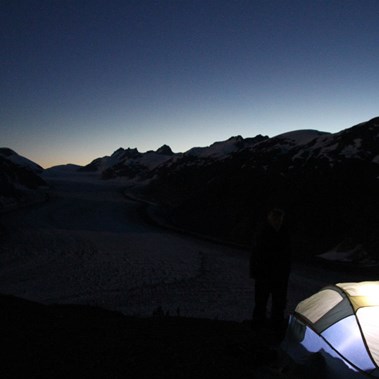 "Bear-bait's" abode at Salmon Glacier