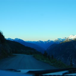 The trip back down the Granduc Mine Road to Hyder