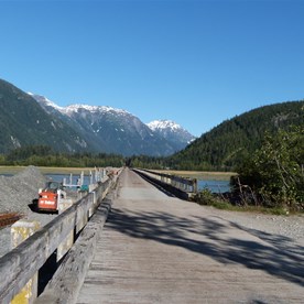 Causeway looking back towards Hyder and Stewart