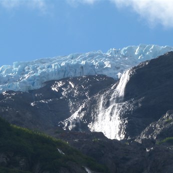 A hanging Glacier along the Cassiar Highway