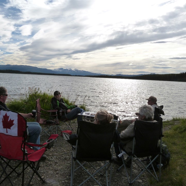 Horses-doovers beside Morchuca Lake