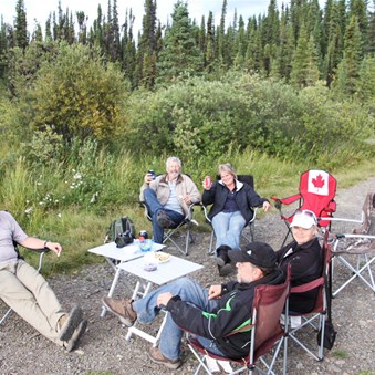 Enjoying the serenity at Morchuca Lake