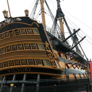The stern of the Victory