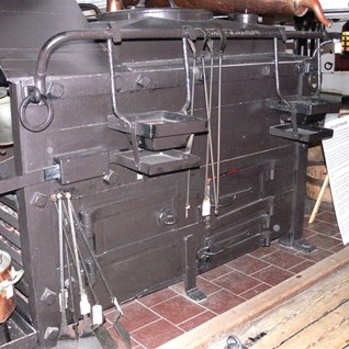 Part of the massive stove on Victory