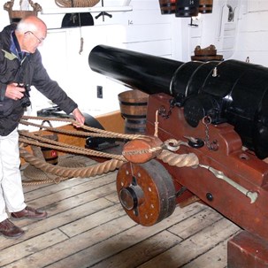 On the Warrior gun deck