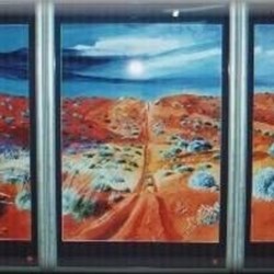 A set of three water colours by Wolfgang John