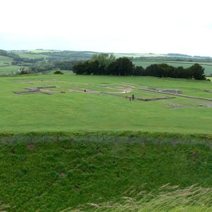 Only the foundations of the old cathedral remain