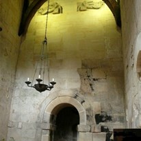 Inside the ancient Saxon church