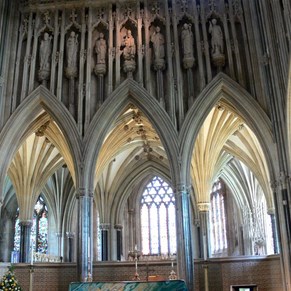 Inside Wells cathedral