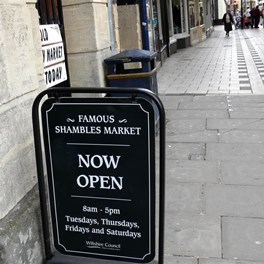 Shambles sign 